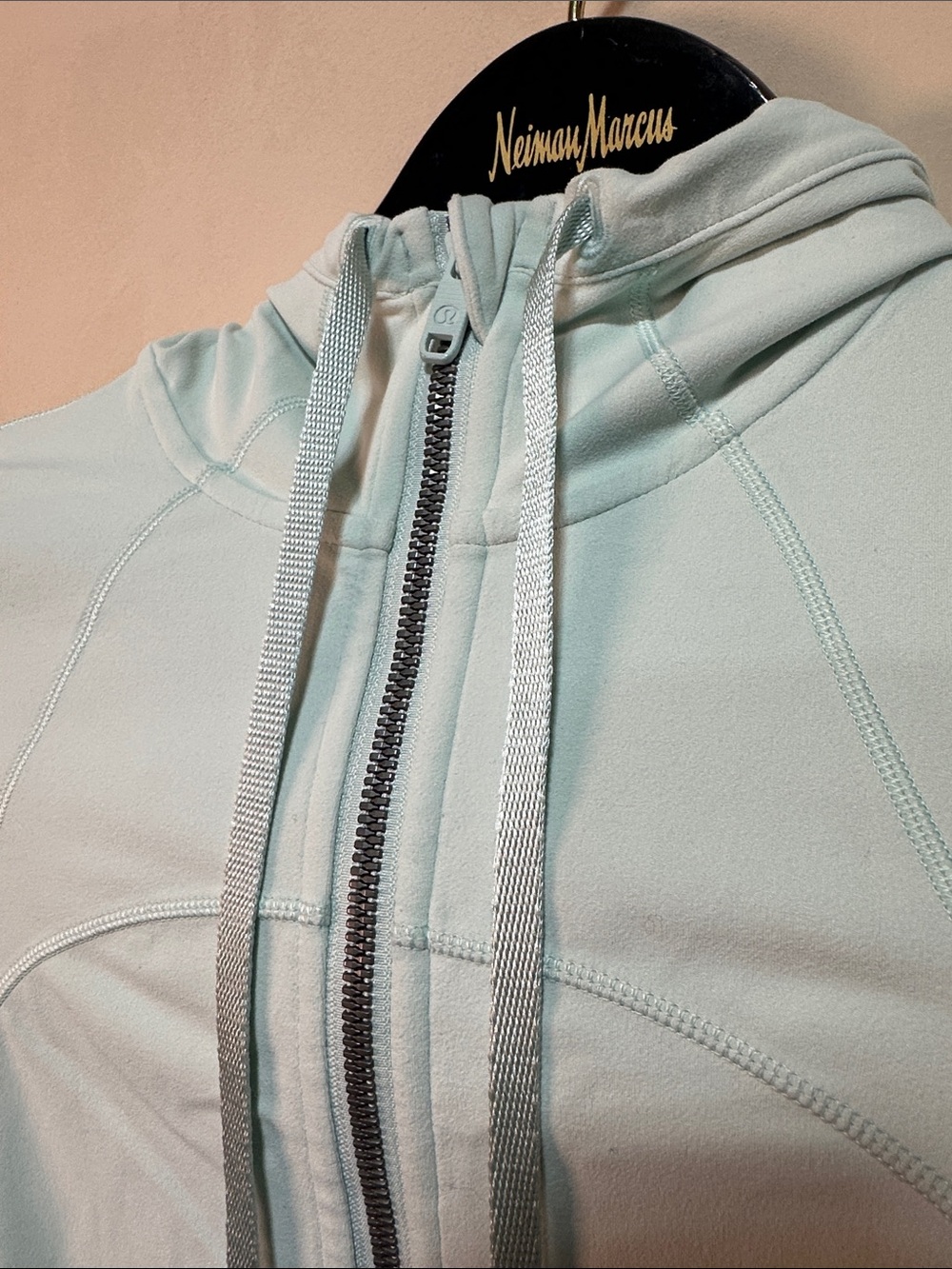 lululemon athletica Pale Blue Hooded Bomber Jacket - Picture 2 of 10